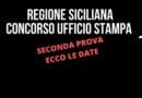 Ufficio stampa regione siciliana seconda prova